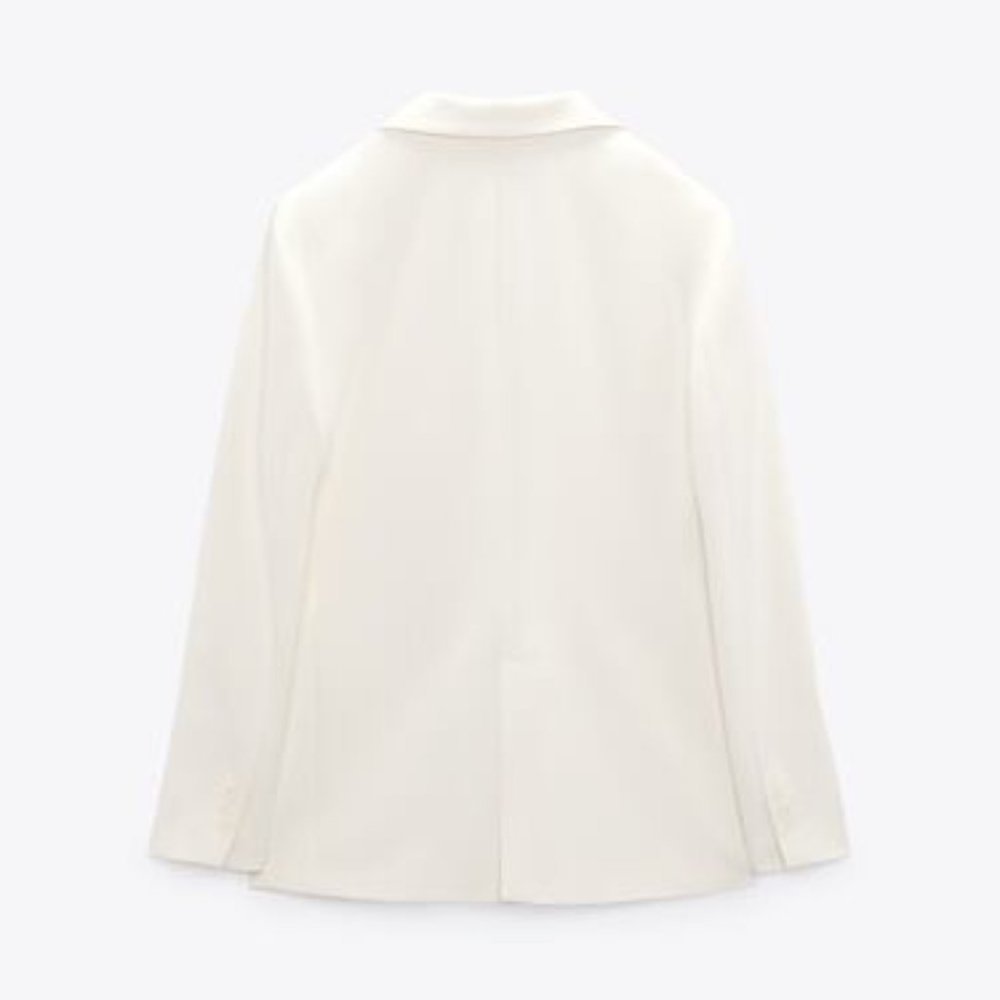 ZARA MINIMALIST STRAIGHT-FIT BLAZER - LIMITED EDITION - Picture 2 of 5